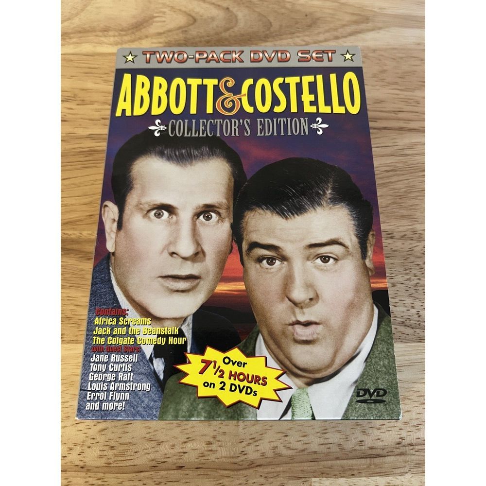 Abbott & Costello 2 Pack DVD‎ Set Collectors Edition 2 Films 7.5 hours of Comedy